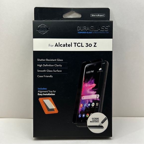 New DURAGLASS Tempered Glass Screen Protector for Alcatel TCL 30 Z - Picture 1 of 8